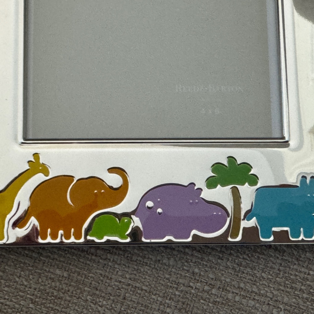 Reed & Barton Jungle Parade Single 4 x 6 Picture Frame